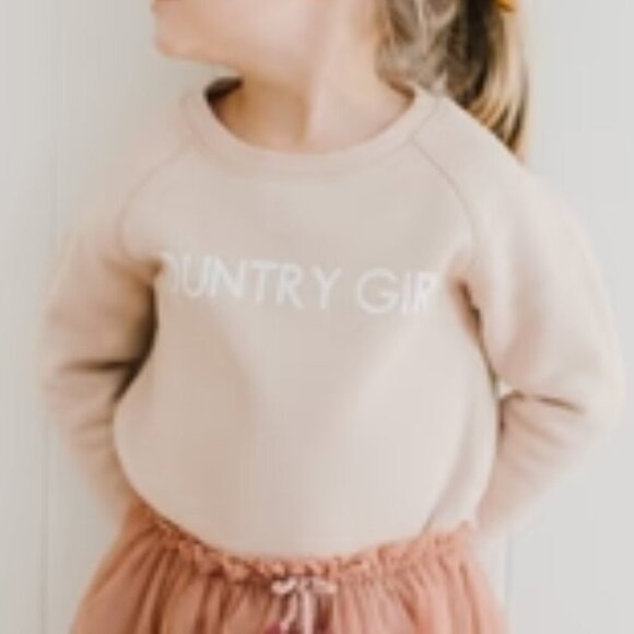 BRUNETTE THE LABEL"COUNTRY GIRL" Little Babes Classic Crew x Monika Hibbs 10/12 - Picture 5 of 5